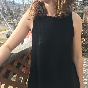Simple black tank top